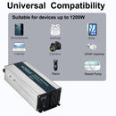1200W Power Inverter 24VDC or 36VDC or 48VDC to 120VAC Pure Sine Wave Inverter SE1200W