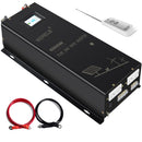 WZRELB 6000W DC to 120VAC 240VAC Split Phase Pure Sine Wave Inverter ,2*AC Hardwire Terminal,12KW Surge,High Efficiency up to 91.6%,Wireless Remote
