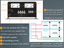 WZRELB 6000W DC to 120VAC 240VAC Split Phase Pure Sine Wave Inverter ,2*AC Hardwire Terminal,12KW Surge,High Efficiency up to 91.6%,Wired Remote
