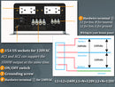 WZRELB 7000W DC to 120VAC 240VAC Split Phase Pure Sine Wave Inverter