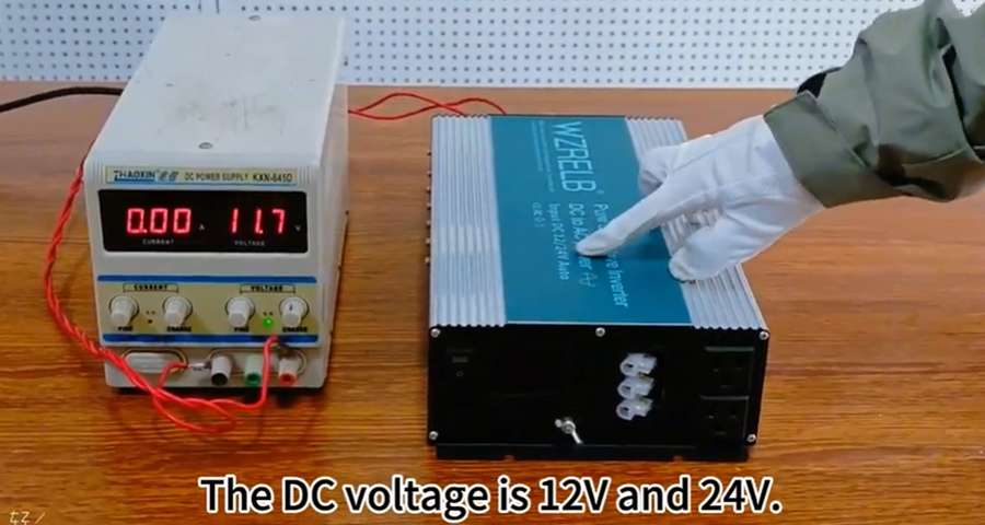 TEST WZRELB LOW AND HIGH VOLTAGE PROTECTION OF 300OWPURE SINE WAVE INVERTER