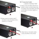 WZRELB 6000W DC to 120VAC 240VAC Split Phase Pure Sine Wave Inverter ,2*AC Hardwire Terminal,12KW Surge,High Efficiency up to 91.6%,Wired Remote
