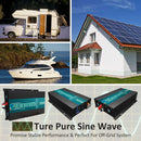4000W Power Inverter 12VDC,24VDC or 48VDC to 120VAC Pure Sine Wave Inverter RBP4000W