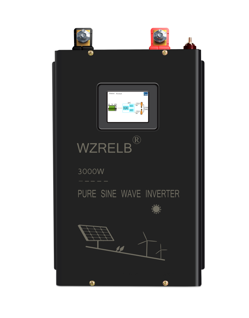 WZRELB 3000W 24VDC to 120VAC 240VAC Split Phase Pure Sine Wave Inverter