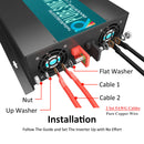 4000W Power Inverter 12VDC,24VDC or 48VDC to 120VAC Pure Sine Wave Inverter RBP4000W