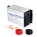500W Power Inverter 12/24V DC to 110V 120V AC,1000W Peak Modified Sine Wave Car Inverter RBX500