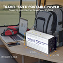 1200W Power Inverter 12/24V DC to 110V 120V AC,2400W Peak Modified Sine Wave Car Inverter RBX1200W