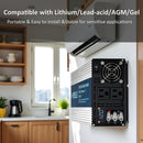 2500W Power Inverter 12V or 24VDC or 36VDC or 48VDC to 120VAC Pure Sine Wave Inverter SE2500W