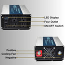 2000W Power Inverter 12V/24/36V/48VDC to 120VAC Pure Sine Wave Inverter SE2000W