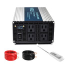 2000W Power Inverter with Wireless Remote Control 12V or 24VDC or 36VDC or 48VDC to 120VAC Pure Sine Wave Inverter SE2000W