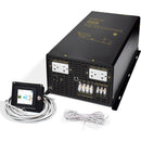 WZRELB 6000W DC to 120VAC 240VAC Split Phase Pure Sine Wave Inverter ,2*AC Hardwire Terminal,12KW Surge,High Efficiency up to 91.6%,Wired Remote