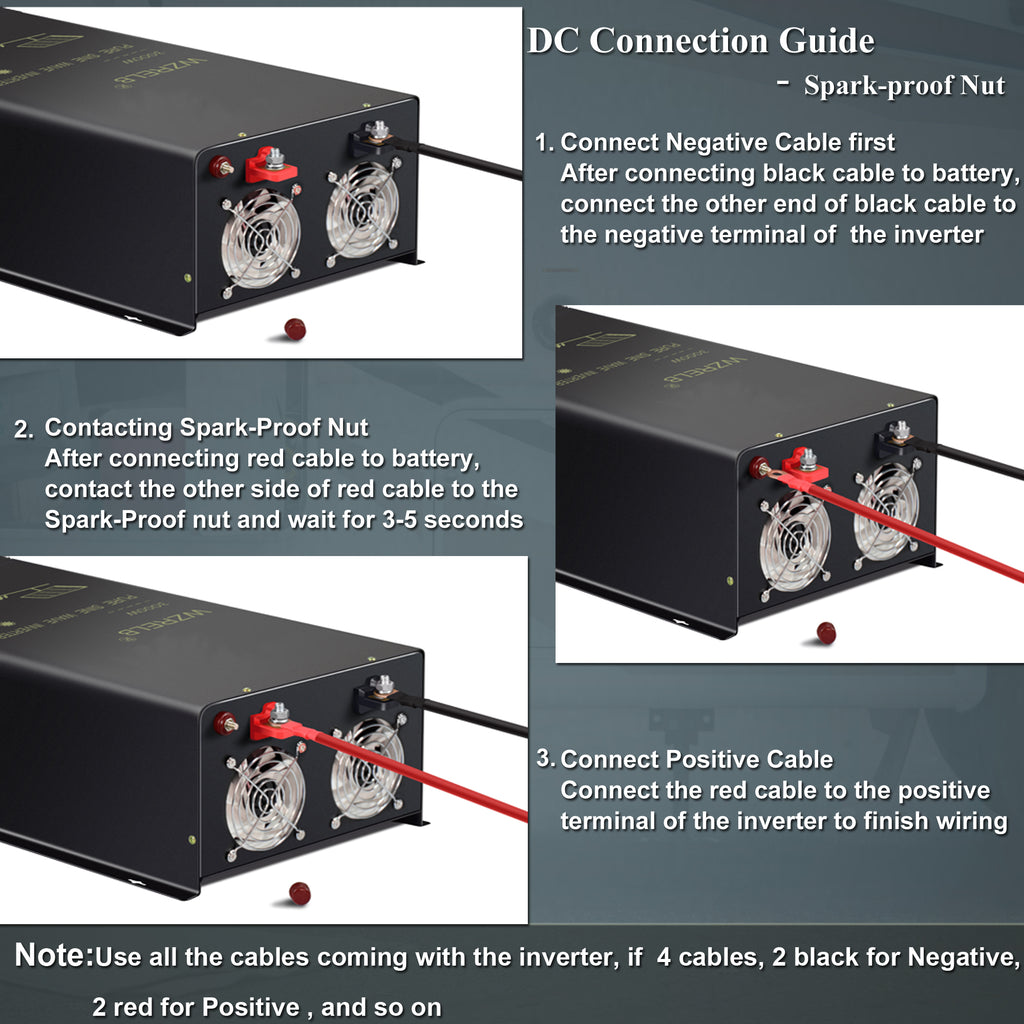WZRELB 12000W DC to 120VAC 240VAC Split Phase Pure Sine Wave Inverter ...