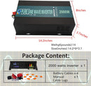 RBP 500W-5000W 60V/72V/96V/110V DC High-Input Pure Sine Wave Inverter - No Remote