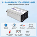 1500 Watt 12V/24V Dual Input Voltage Auto-Detected Modified Sine Wave Inverter