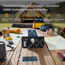 2500W Power Inverter 12V or 24VDC or 36VDC or 48VDC to 120VAC Pure Sine Wave Inverter SE2500W