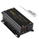 300W Power Inverter with Wireless Remote Control 12V/24/36V/48VDC to 120VAC Pure Sine Wave Inverter SE300W