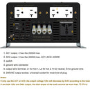 WZRELB 4000W DC to 120VAC 240VAC Split Phase Pure Sine Wave Inverter with Wired Remote