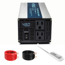 500W Power Inverter with Wireless Remote Control 12V/24/36V/48VDC to 120VAC Pure Sine Wave Inverter SE500W