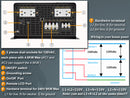 WZRELB 9000W DC to 120VAC 240VAC Split Phase Pure Sine Wave Inverter with Wired Remote