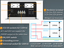 WZRELB 4000W DC to 120VAC 240VAC Split Phase Pure Sine Wave Inverter with Wired Remote