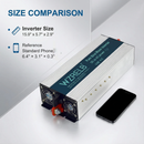 4000W Pure Sine Wave Inverter with Wireless Remote 12/24/36/48VDC to 120VAC SE4000RC-US