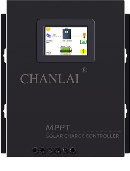 80A MPPT Solar Charge Controller 12V/24V/48 Auto, 18V/36V Manual Max PV 170V,LCD Full Touch Screen Design