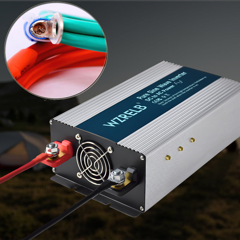 Buy WZRELB 1500W 48V 120V Pure Sine Wave Power Inverter 2 AC Outlets Car In San Francisco