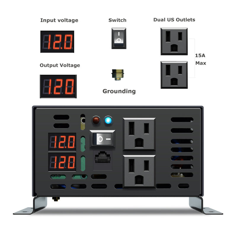 500W Pure Sine Wave Sloar Inverter with a Wired Remote