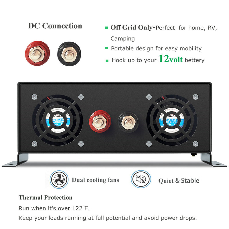 1000W Pure Sine Wave Sloar Inverter with a Wired Remote