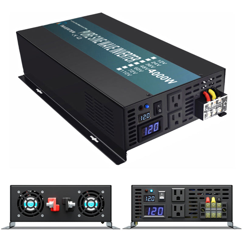 4000W Pure Sine Wave Solar Power Inverter with Wireless Remote