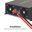 1500W Power Inverter 12VDC or 24VDC or  to 120VAC Pure Sine Wave Inverter RBP1500WRD With Wired Remote