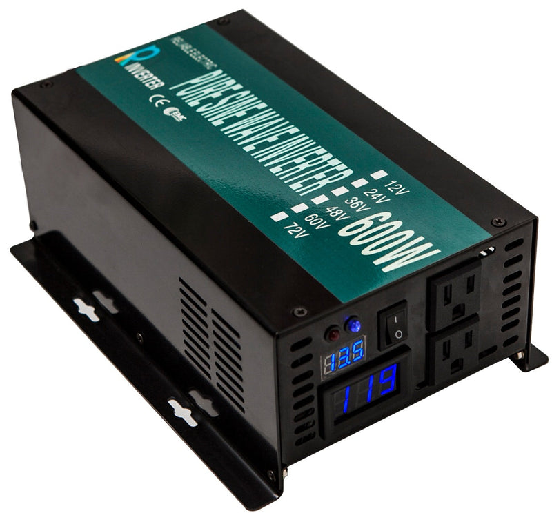 600w 12Vdc, 24Vdc or 48Vdc Power Inverter Pure Sine Wave Inverter With Remote Controller