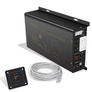 2000W Power Inverter 12VDC,24VDC or 48VDC to 120VAC Pure Sine Wave Inverter RBU52000W with a Wired Remote Control