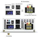 3000W Power Inverter 12VDC,24VDC or 48VDC to 120VAC Pure Sine Wave Inverter WRBP3000W