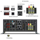 3500W Power Inverter 12VDC or 24VDC  to 120VAC Pure Sine Wave Inverter RBP3500WRD With Wired Remote