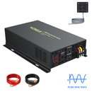 3000w Power Inverter Pure Sine Wave Inverter with 15ft wired Remote Control