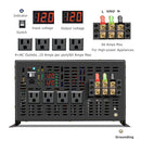 8000W Power Inverter 12VDC,24VDC or 48VDC to 120VAC Pure Sine Wave Inverter RBH8000W With Wired Remote