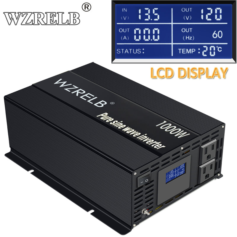 1000W Pure Sine Wave Solar Power Inverter (LCD1000W)