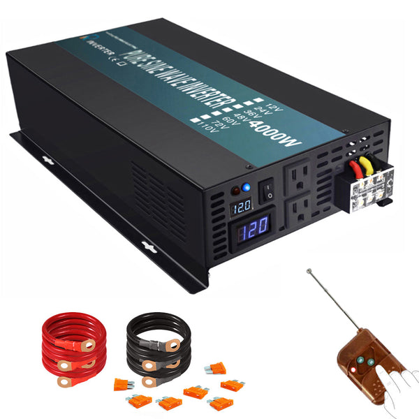 4000W Pure Sine Wave Solar Power Inverter with Wireless Remote