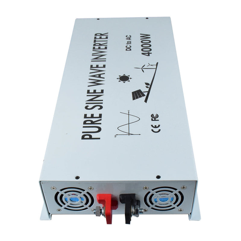 4000W Power Inverter 12VDC or 24VDC to 120VAC Pure Sine Wave Inverter WRBP4000W