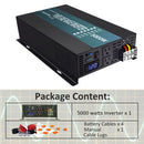 5000W Power Inverter 12VDC,24VDC or 48VDC to 120VAC Pure Sine Wave Inverter RBP5000W