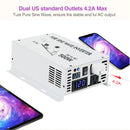 500W Power Inverter 12VDC,24VDC or 48VDC to 120VAC Pure Sine Wave Inverter WRBP500W