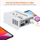 1500W Power Inverter 12VDC or 24VDC to 120VAC Pure Sine Wave Inverter WRBP1500W