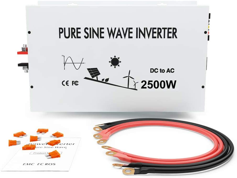 2000W Pure Sine Wave Inverter 12VDC,24VDC or 48VDC to 120VAC WRBP2000W