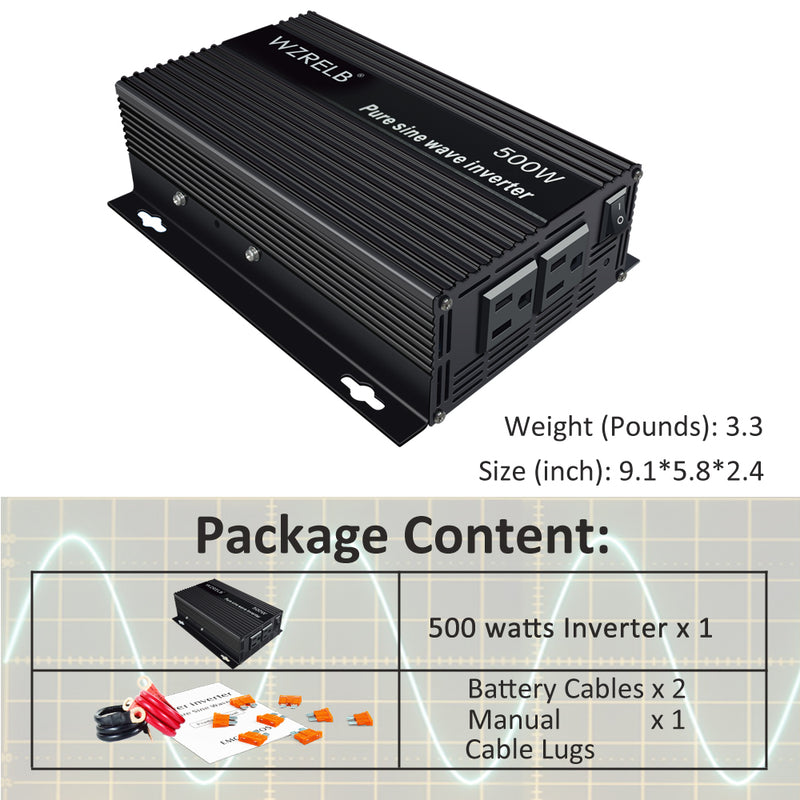 500W Pure Sine Wave Solar Inverter