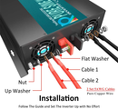 5000W Power Inverter 12VDC or 24VDC to 120VAC Pure Sine Wave Inverter RBPRC5000W With Wireless Remote
