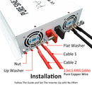2500W DC to AC Pure Sine Wave Inverter White Iron Shell RBP2500