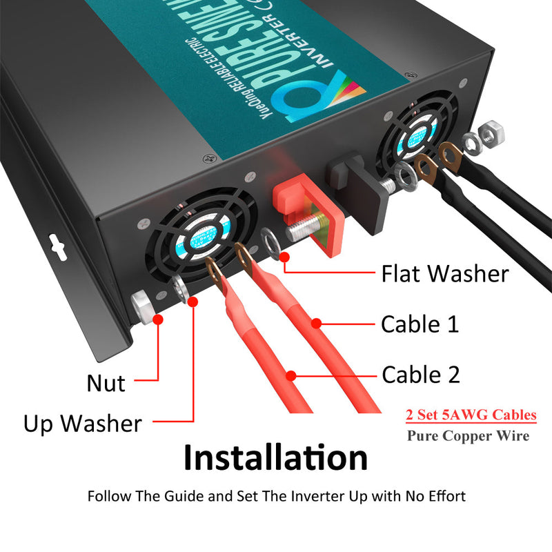 2500W Pure Sine Wave  Solar Power Inverter with Wireless Remote