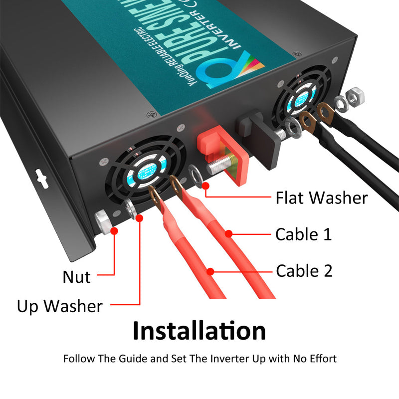 3000W Pure Sine Wave  Solar Power Inverter with Wireless Remote